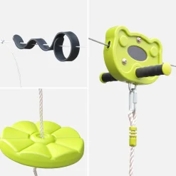 ALIZE - Seilrutsche mit Rundsitz und 30 m Kabel