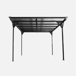 Aluminium- und Polycarbonat-Carport 15m²