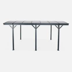 Aluminium- und Polycarbonat-Carport 15 m²