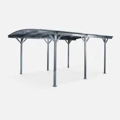 Aluminium- und Polycarbonat-Carport 15 m²