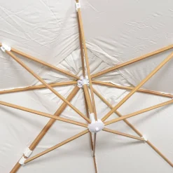 Ampel-Sonnenschirm 3x4m, Mast in Holzoptik + befüllbare Platten 50x50cm