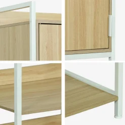 Ankleidemodul mit 5 Regalen und 1 Tür