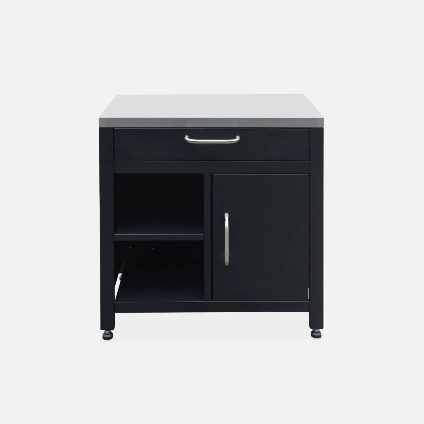 Außenküche 5 Elemente aus Stahl + Gasgrill 4 Brennern