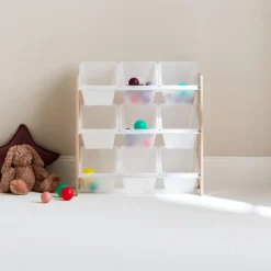 Aufbewahrungsregal für Kinder mit 9 Boxen
