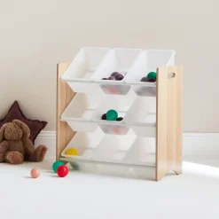 Aufbewahrungsregal für Kinder mit 9 Boxen