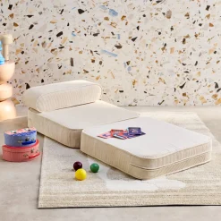 Ausklappbarer Kindersessel mit Cordbezug