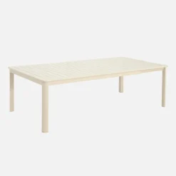 Ausziehbarer Gartentisch aus Aluminium 199/258,5cm für 12 Personen