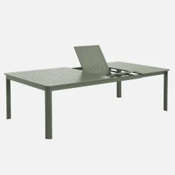 Ausziehbarer Gartentisch aus Aluminium 199/258,5cm für 12 Personen