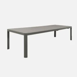 Ausziehbarer Gartentisch aus Aluminium für 8-10 Personen