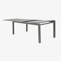 Ausziehbarer Gartentisch aus Aluminium für 10-12 Personen
