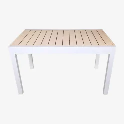 Ausziehbarer Gartentisch aus Aluminium, 8 Personen