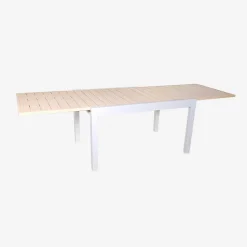 Ausziehbarer Gartentisch aus Aluminium, 8 Personen