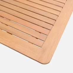 Ausziehbarer Gartentisch aus Eukalyptusholz + 8 Stühle