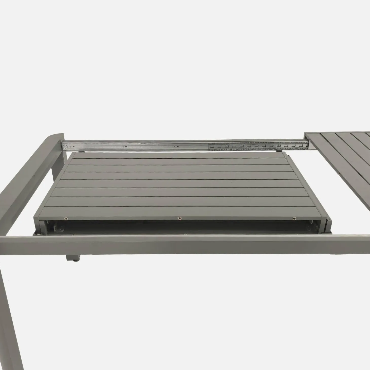 Ausziehbarer Gartentisch 180/240/300 cm Aluminium + 10 Sessel
