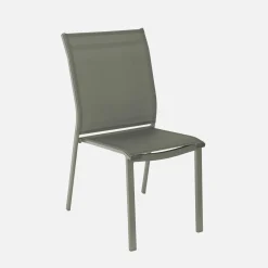 Ausziehbarer Gartentisch 199/258,5cm + 12 Sitzmöbel aus Aluminium
