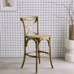 Barhocker Bistro Vintage Holz 65cm