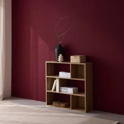Bücherregal 3 Regale 6 Fächer