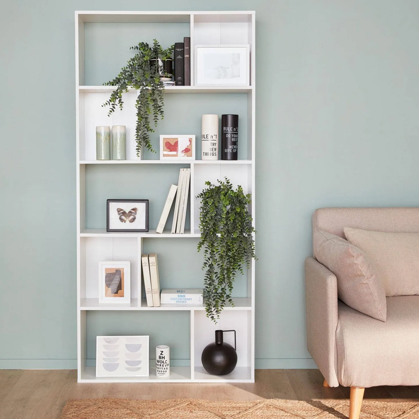 Bücherregal 5 Regale 10 Fächer