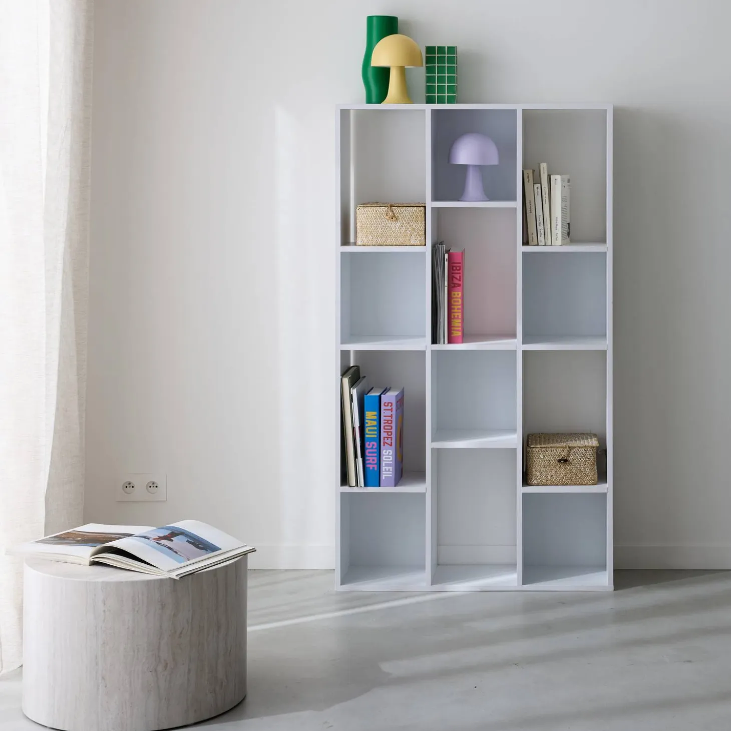 Bücherregal 3 Regale 12 Fächer