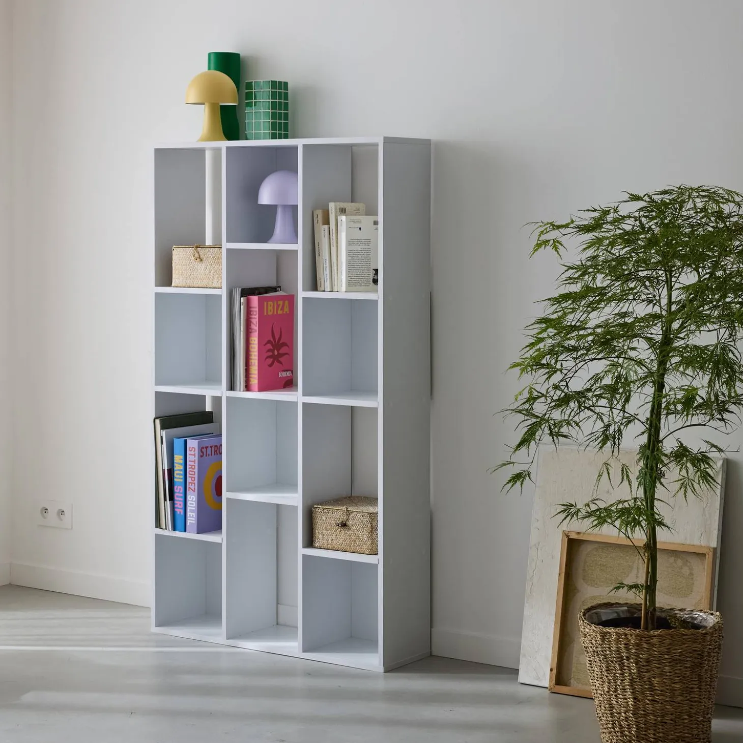 Bücherregal 3 Regale 12 Fächer