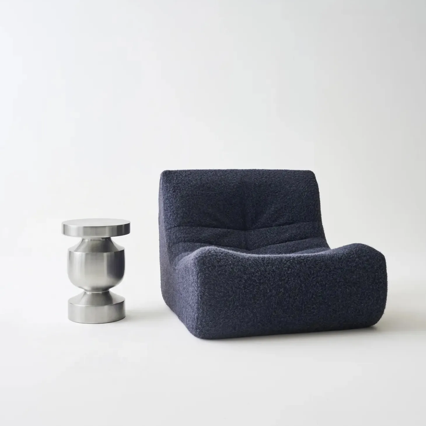 Beistelltisch, Nachttisch aus Edelstahl Ø30,5 x H43,5cm