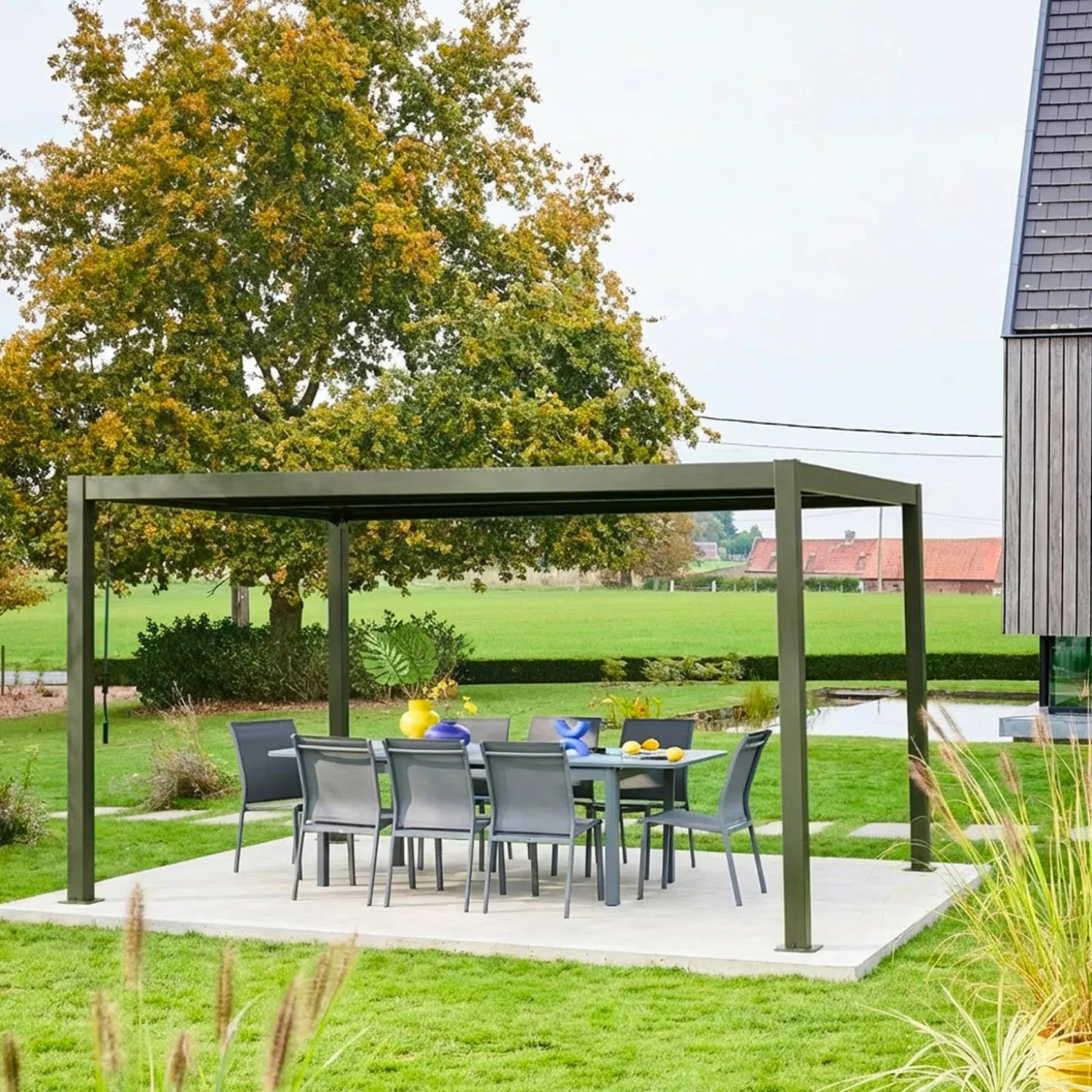 Bioklimatische Pergola mit Lamellendach Palace 3x4m