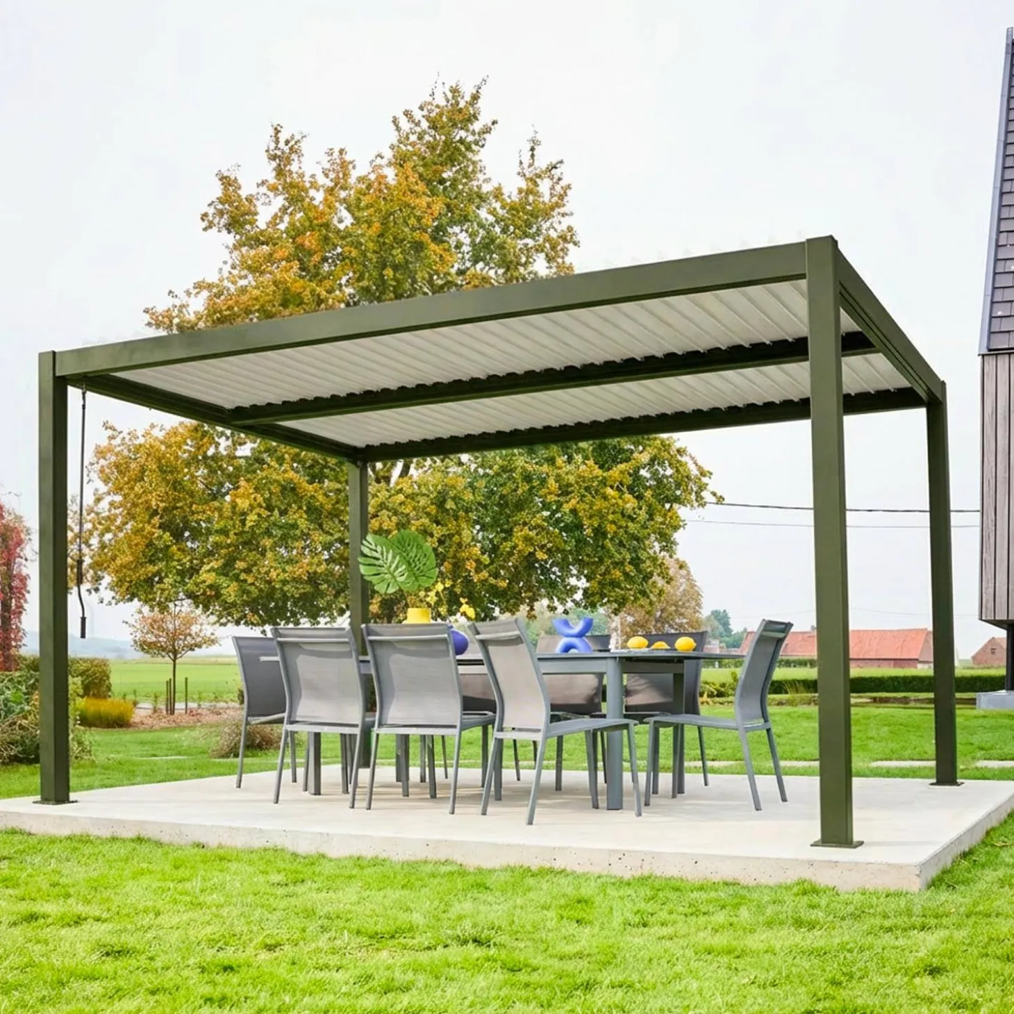 Bioklimatische Pergola mit Lamellendach Palace 3x4m