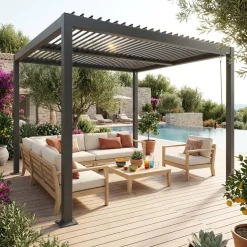 Bioklimatische Pergola mit Lamellendach Palace 3x3m