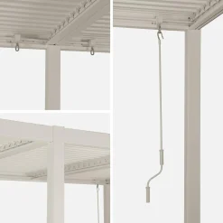 Bioklimatische Pergola Palace mit Lamellendach 3x6m