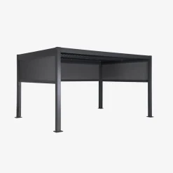 Bioklimatische Pergola Palace 3x4m + 2 Markisen 3m + 1 Markise 4m