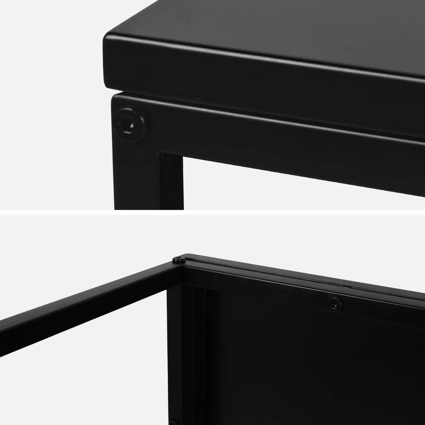Couchtisch aus Metal - Schwarz