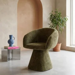Drehsessel 180° mit Baumwollbezug