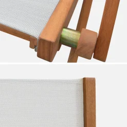 2er-Set Gartensessel aus Holz, Klappbar