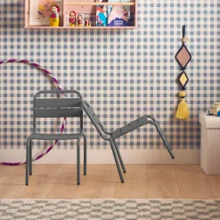 2er-Set Kinderstühle aus Metall