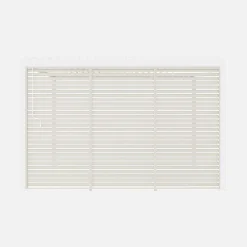 3er-Set Lamellenwände 130 cm für bioklimatische Pergola Aluminium 3x4m Triomphe