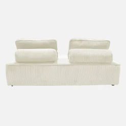2er-Set modulare 2-Sitzer Sofas mit Cordbezug