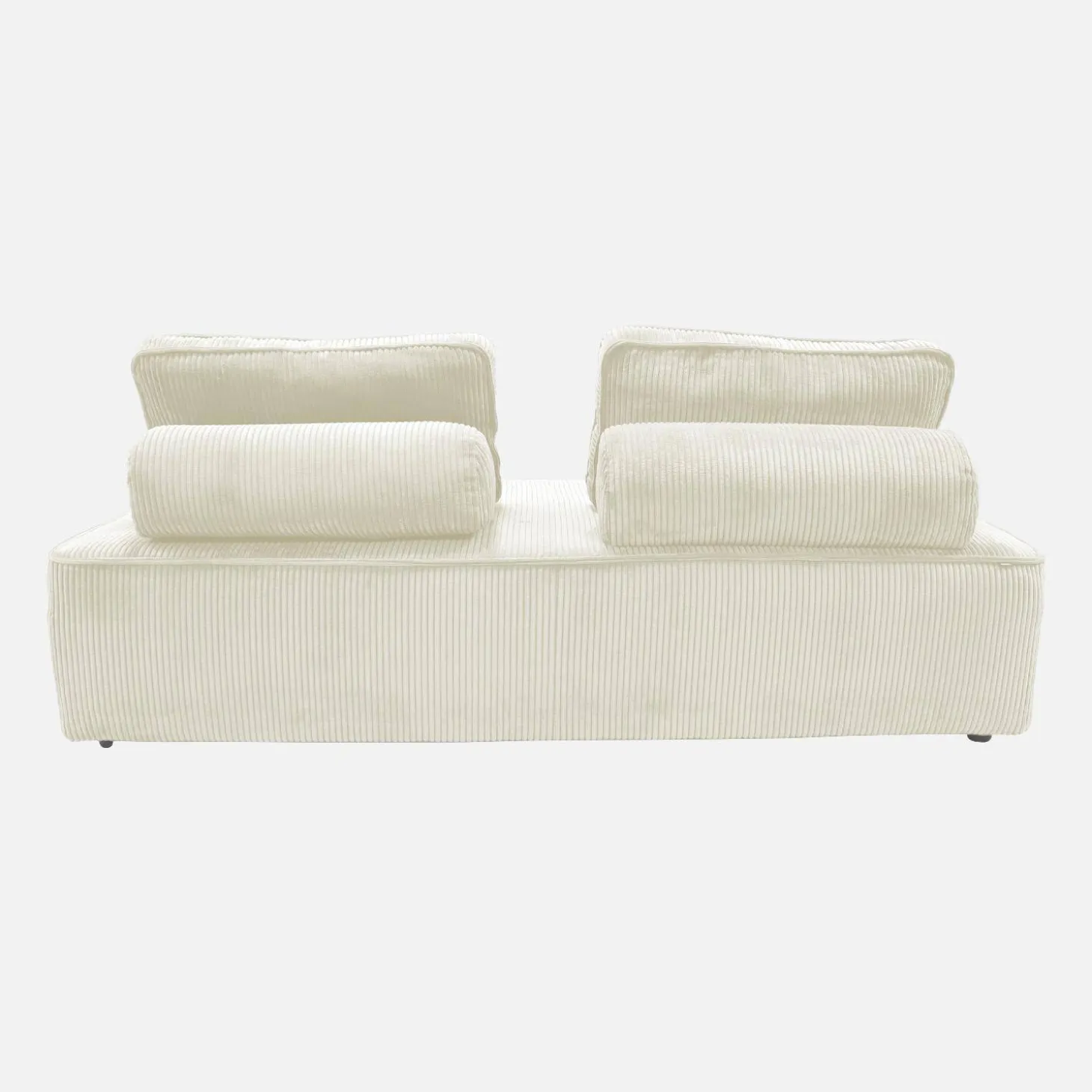2er-Set modulare 2-Sitzer Sofas mit Cordbezug