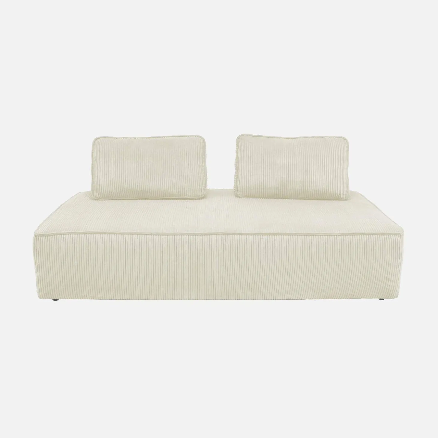 2er-Set modulare 2-Sitzer Sofas mit Cordbezug