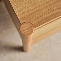 2er-Set Nachttische Holzdekor 2 Schubladen