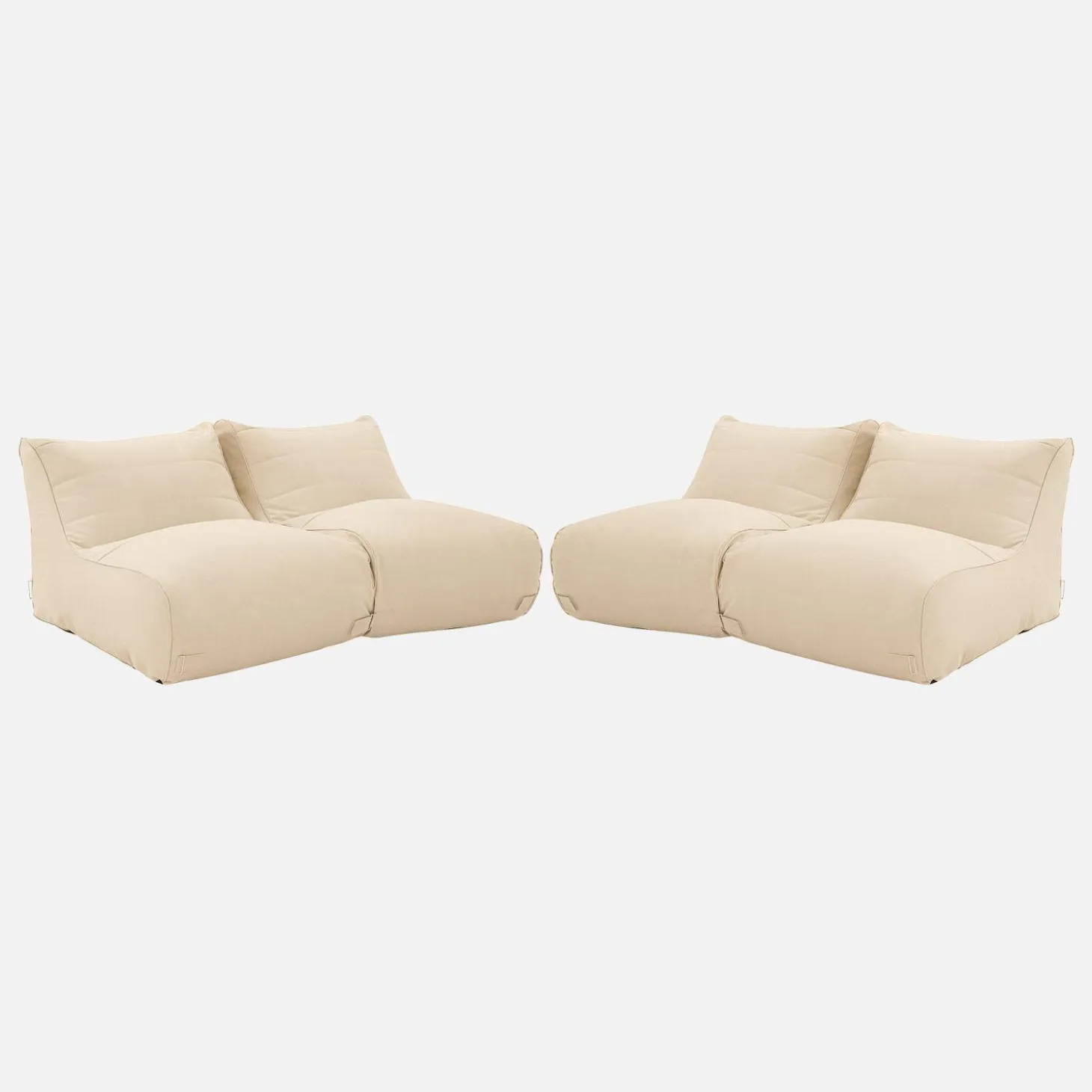 4er-Set Outdoor Sessel mit Olefin-Bezug