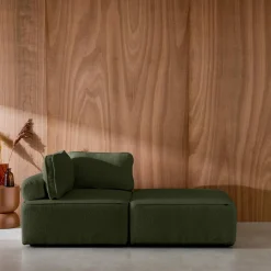 2er-Set Sessel Einsitzer für modulares Bouclé-Sofa