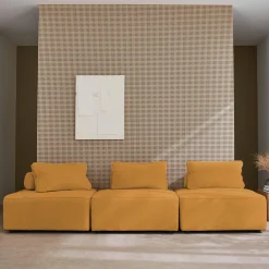 3er-Set Sessel für modulares Sofa Cordbezug