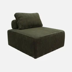 2er-Set Sofa-Modul-Sessel mit Cordbezug