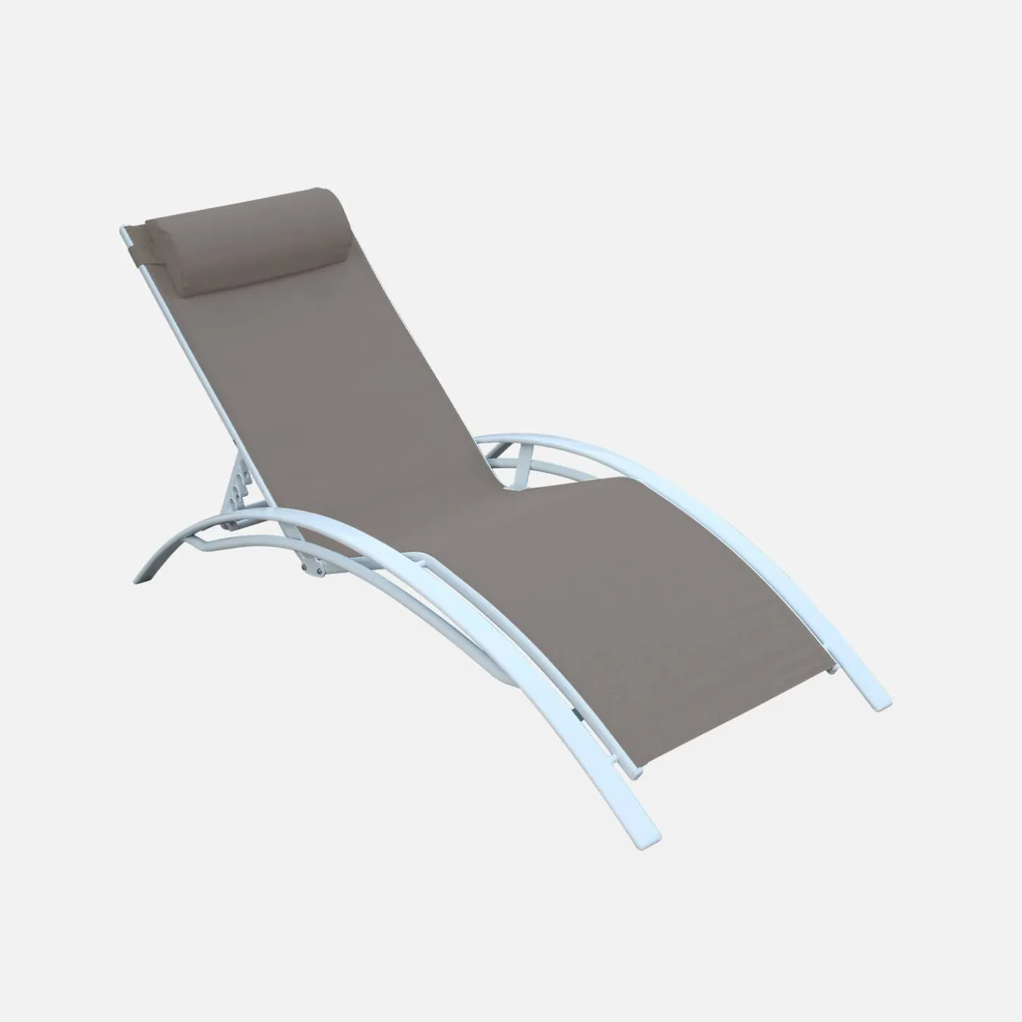2er-Set Sonnenliegen aus Aluminium mehrfach verstellbar
