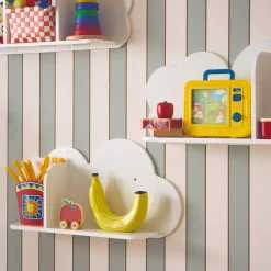 3er-Set Wandregale Wolke für Kinderzimmer
