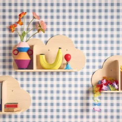 3er-Set Wandregale Wolke für Kinderzimmer
