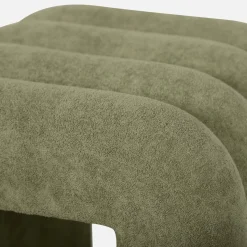 2er-Set zeitgenössische Hocker mit Stoffbezug
