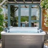 Fester Whirlpool 6 Personen Hydromassage, 4 Kissen Abdeckplane inbegriffen 180cm