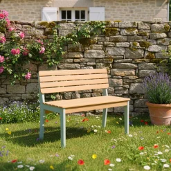 Gartenbank für Kinder aus Akazienholz, 2-Sitzer