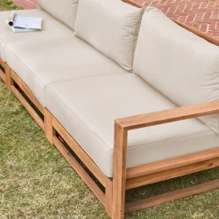 Gartengarnitur aus Holz 5 Sitze - Mendoza